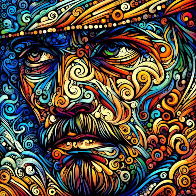 draw illustration expresionism art, abstract