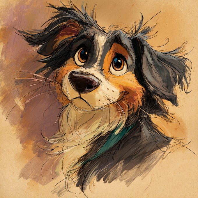 draw amazing pet disney portrait
