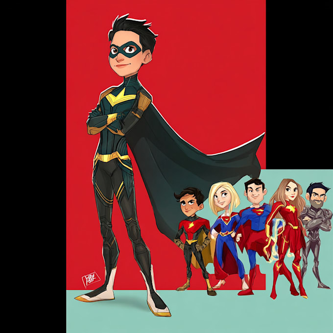 draw you a superhero character