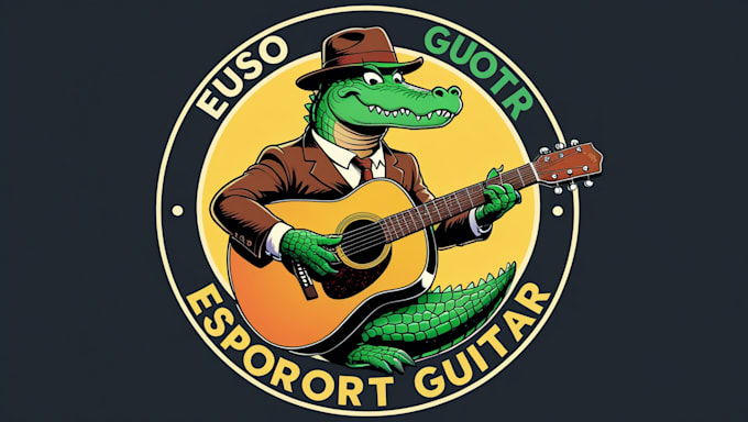 do esport guitar vintage crocodile logo