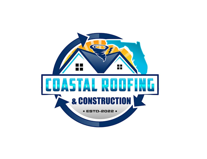 create professional and specially roofing logo design