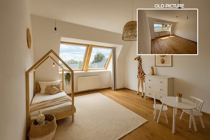 virtually stage your empty rooms into your dream homes