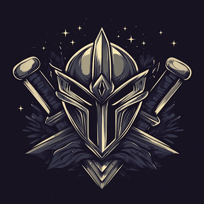 design hand paint fantasy logo