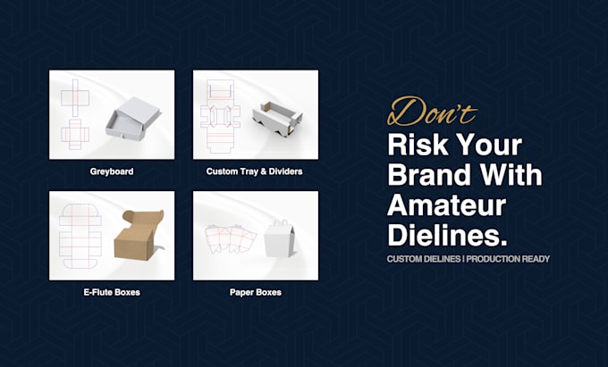 create packaging dielines with zero error for any type of boxes