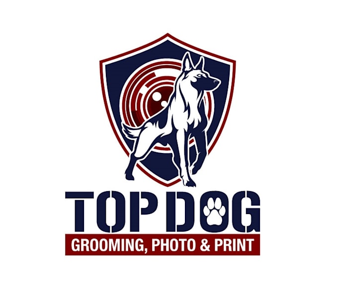 do good looking creative dog grooming business logo