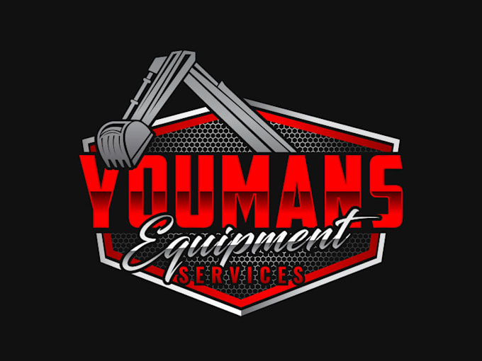 do creative high quality heavy equipment logo