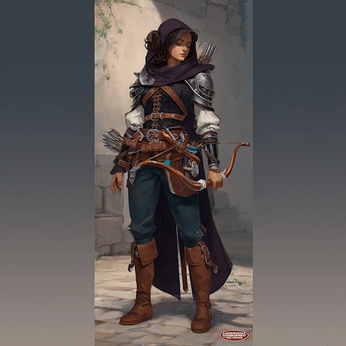 draw dnd character illustrations or dnd character art