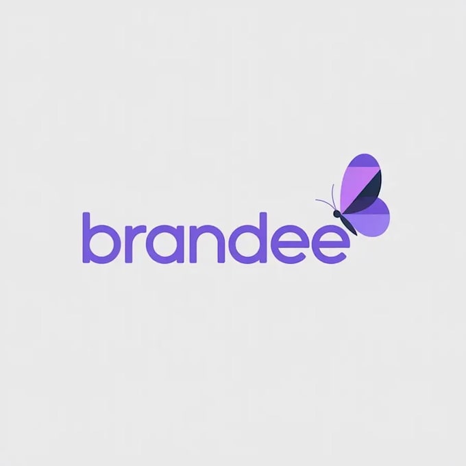 design a modern and elegant logo with a butterfly element