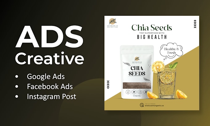 design google ads, facebook ads and other ad creatives