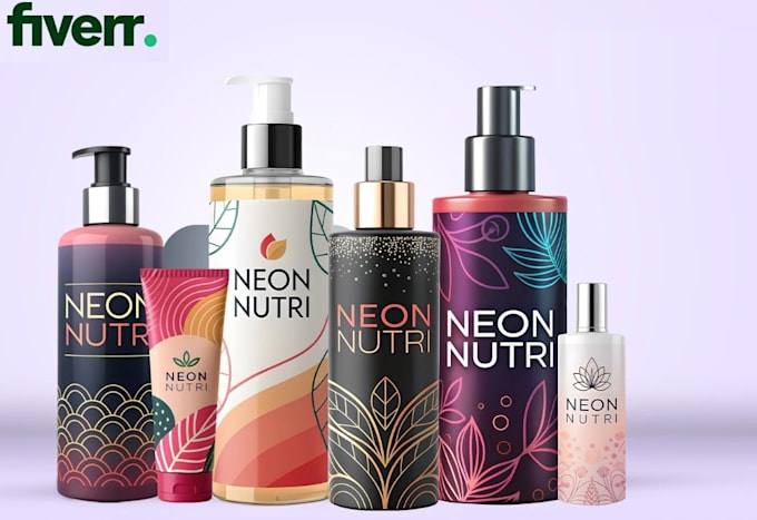 create luxury cosmetic, skin care label and packaging design