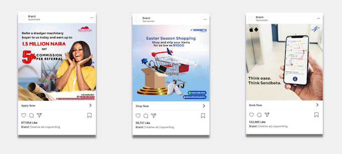 Creative Copy Image Design high quality ad creative copy by Digiratii | Fiverr