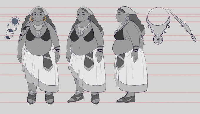 draw your character reference sheet
