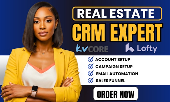 setup real estate crm and website lofty smart plan follow up boss lofty website