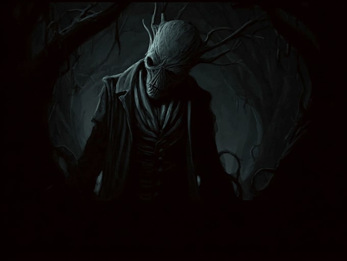 draw dark art, horror, gothic, or gore in anime style