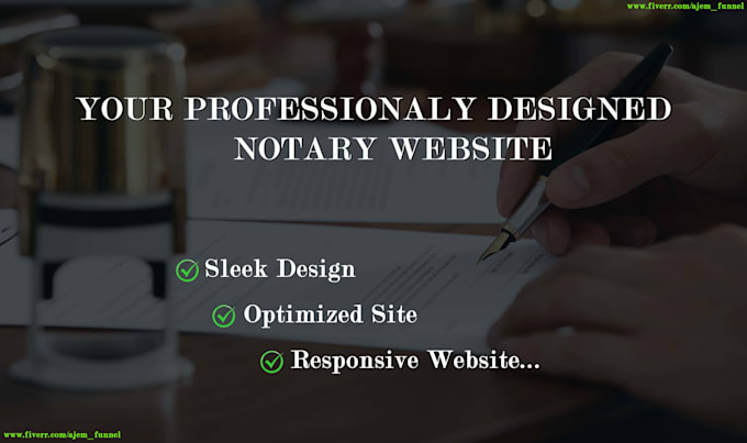 design professional notary website