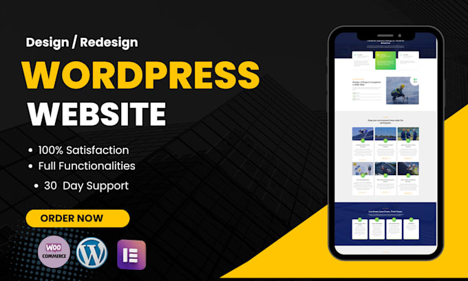 design , redesign, clone wordpress website with elementor