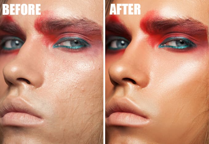 do high end beauty retouching and editing for portraits