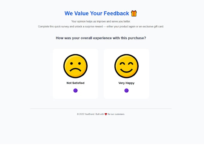 develop responsive front end websites with custom survey forms