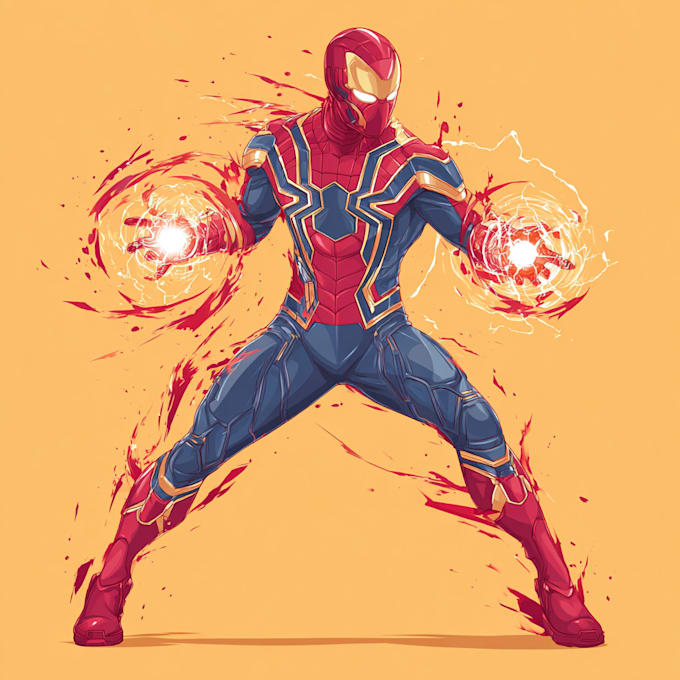 create superhero comic superhero character marvel style