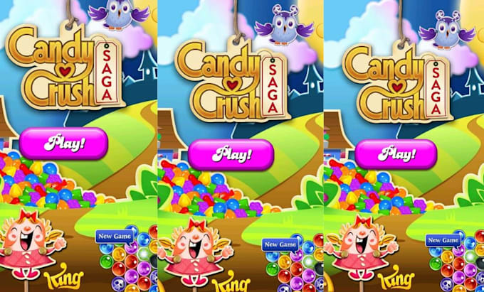 develop candy crush game, unity 2d game, mobile 2d game, match 3 unity game