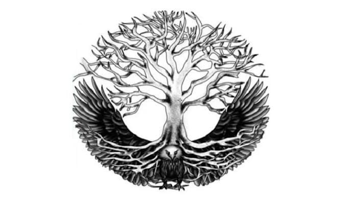 draw original hand drawn vintage tattoo, no ai