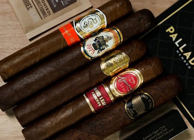 design premium cigar label cigar logo and cigar box design