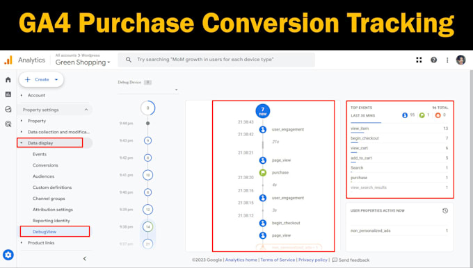 setup google analytics, ecommerce, conversion, and server side tracking