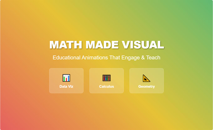 create professional math and science animations using manim