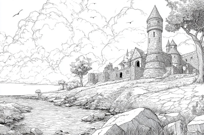 make awesome coloring book pages
