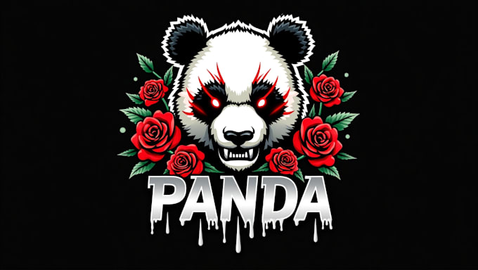 make an amazing panda head logo with unlimited revisions