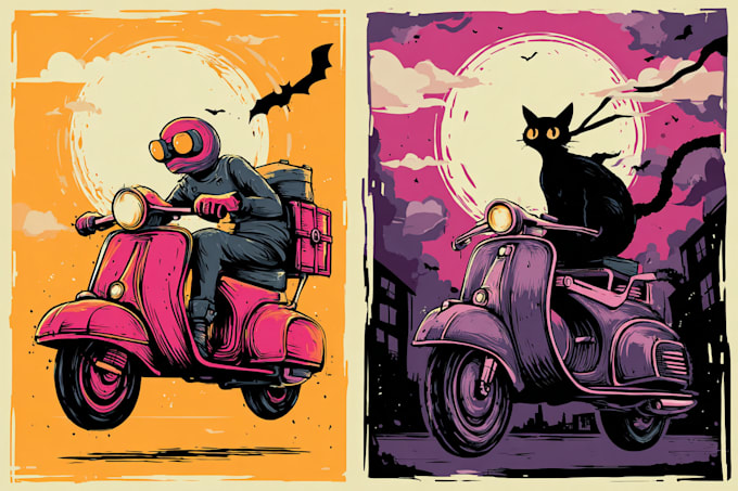 create retro cartoon illustration design for tshirt