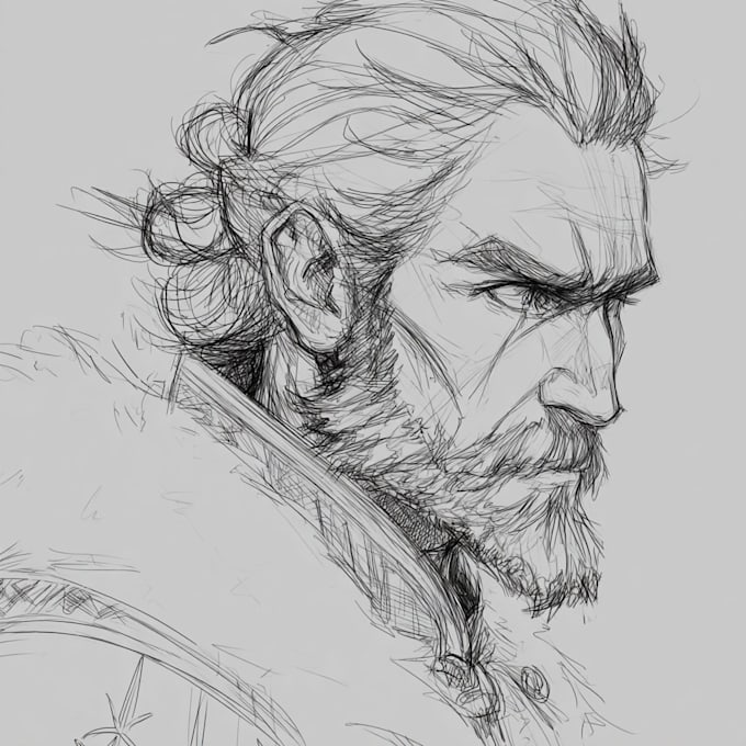 make rough sketch for your character