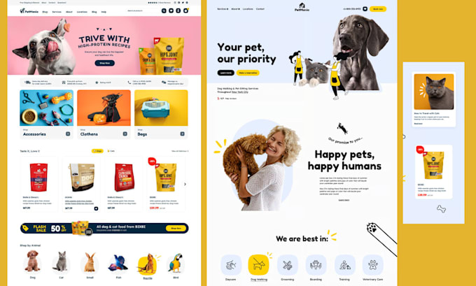 build a professional e commerce or portfolio website