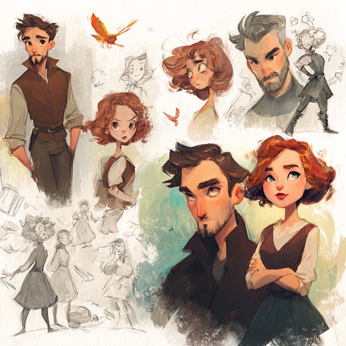 do characters, illustrations, conceptart