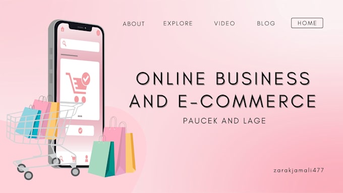 design and develop ecommerce online store website