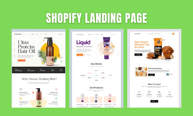 Design one product store and shopify landing page by pagefly, gempages ...