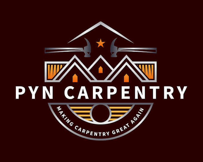 create expert carpentry logo with vintage style