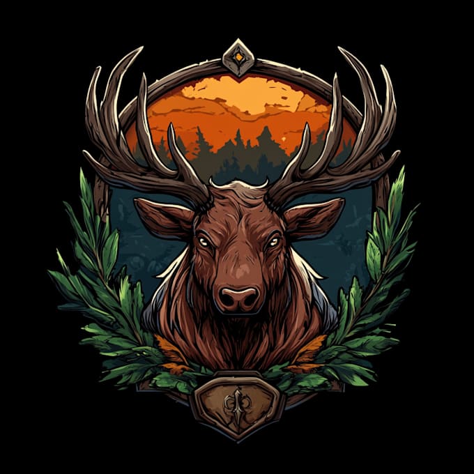 design fantasy game logo with cool unique magic style