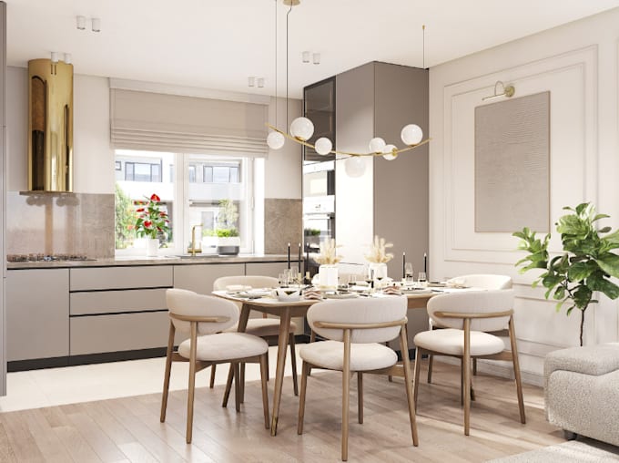 be your virtual interior designer, houses floor planner, apartment cgi rendering