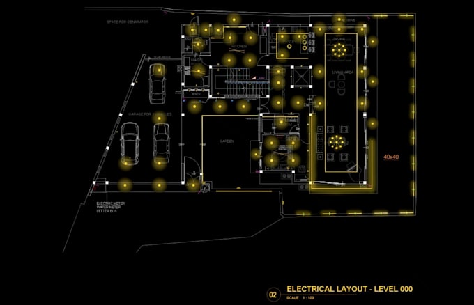 create detailed electrical lighting layouts and boq using autocad