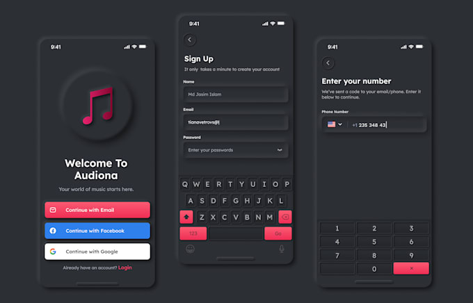 modern mobile app designs in figma ui ux