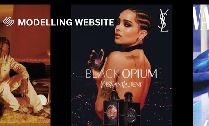 build squarespace media influencer website entertainer website modelling website