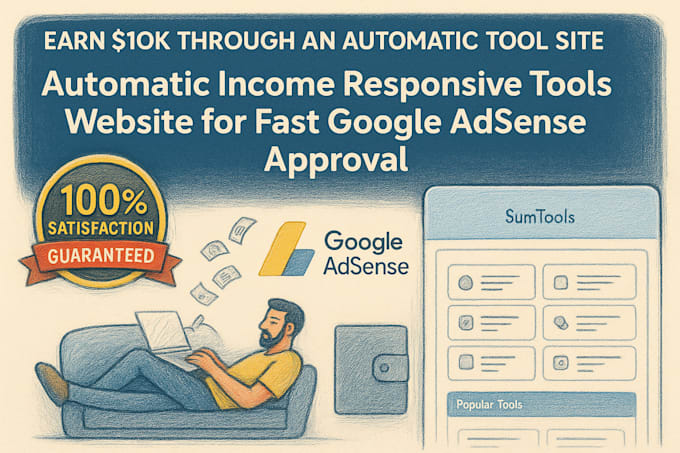 create a responsive tools website for fast google adsense approval