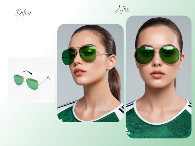 make your sunglasses wear by ai models