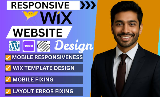 do wix mobile responsiveness, wix template design,  mobile layout error fixing