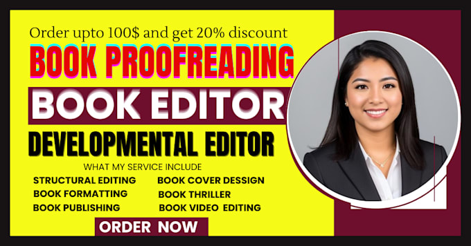 developmental edit fiction memoir book, self help, journal book nonfiction edit