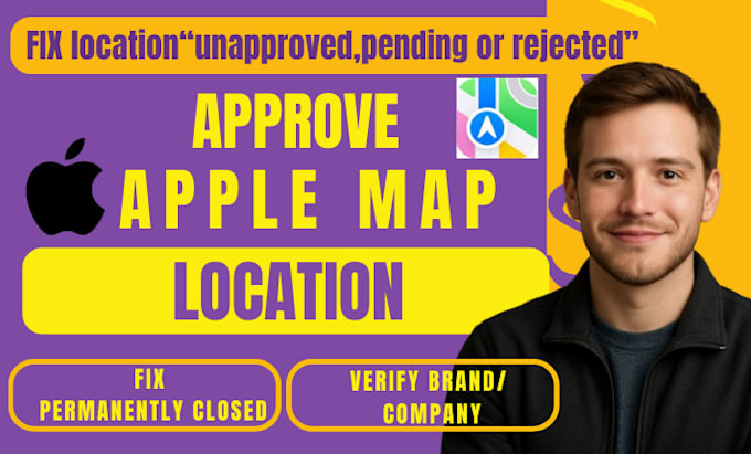 verify apple map location fix disapproved apple map company approve brand