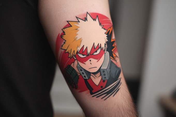 design comic cartoon anime tattoo design