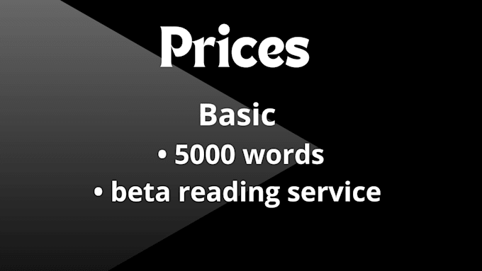 a service of beta reading