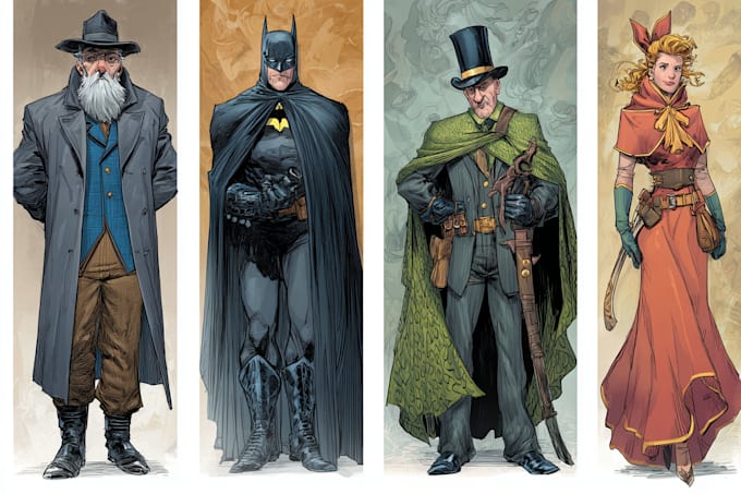 design characters and comic books